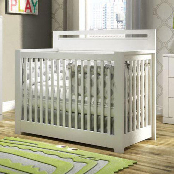 Cuna convertible NEST Milano Collection en color blanco- Bambi Baby
