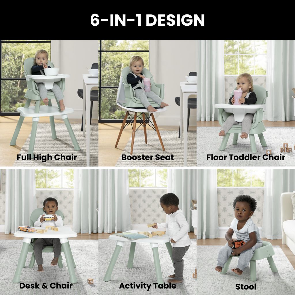 Jeep Milestone 6-in-1 High Chair- Bambi Baby