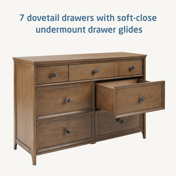 Maxi Cosi Quiet Luxury Double Dresser - Dolce Oak Stain- Bambi Baby