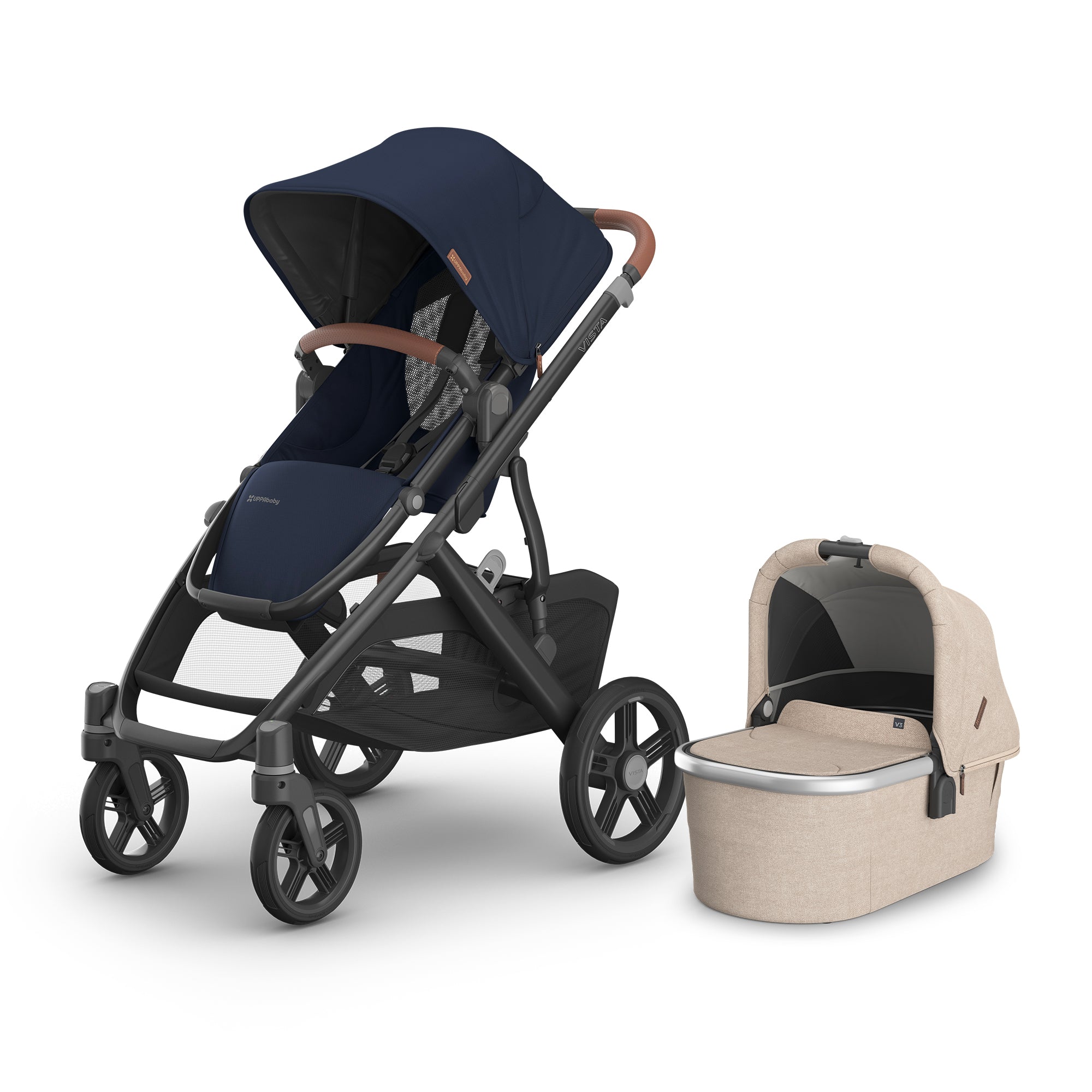 UPPAbaby Vista V3 From Birth Single Bundle (Stroller Bassinet