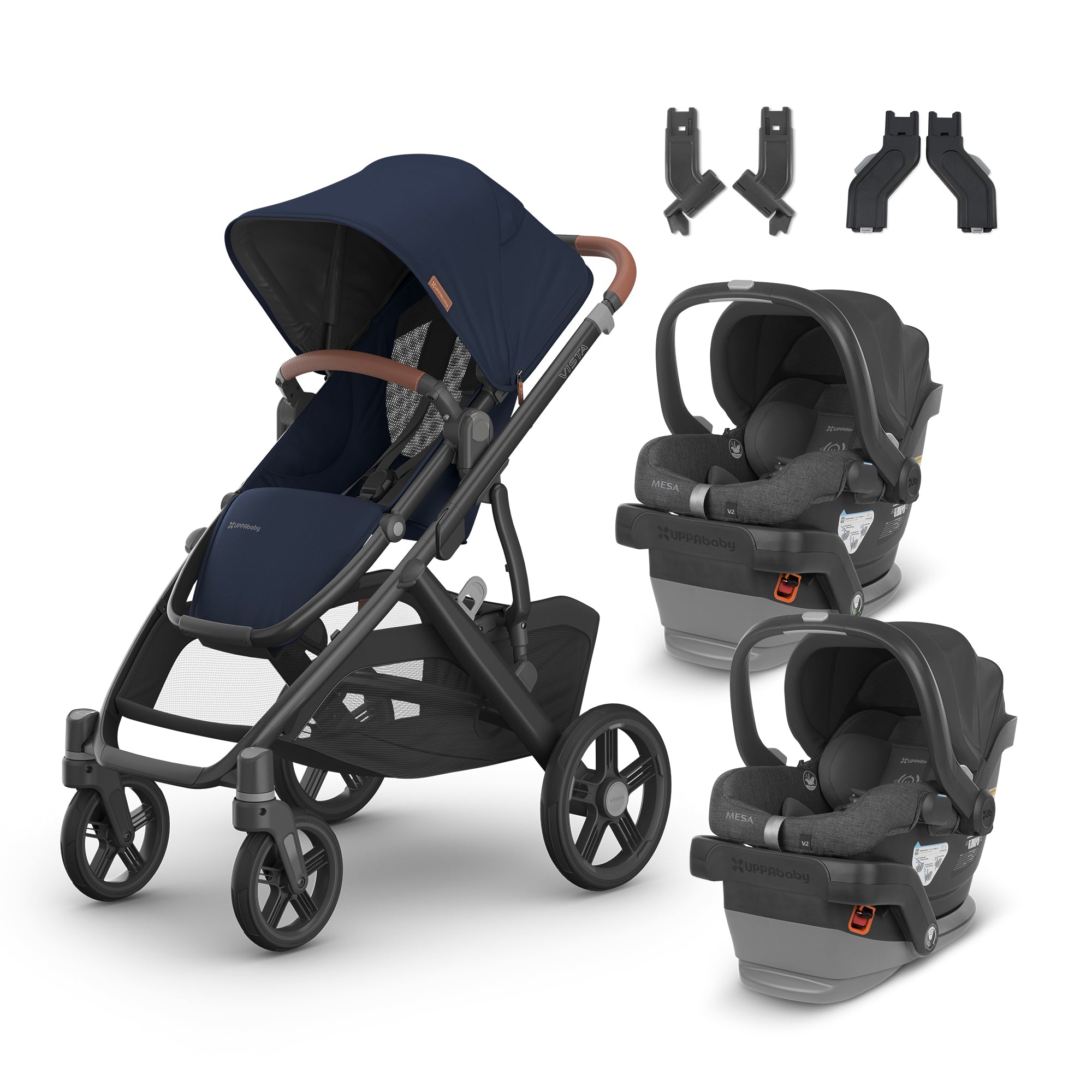 UPPAbaby Vista V3 From Birth Twin Mode Travel System (Stroller