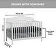 Oxford Baby North Bay 4-in-1 Convertible Crib - Bambi Baby