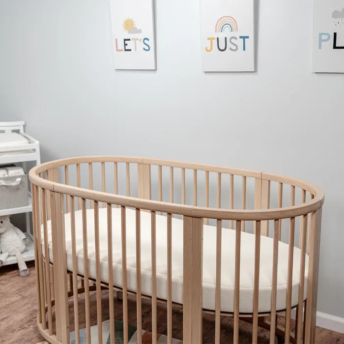 Naturepedic Organic Breathable Oval Mattress (Stokke Sleepi Crib V2 or V3)- Bambi Baby