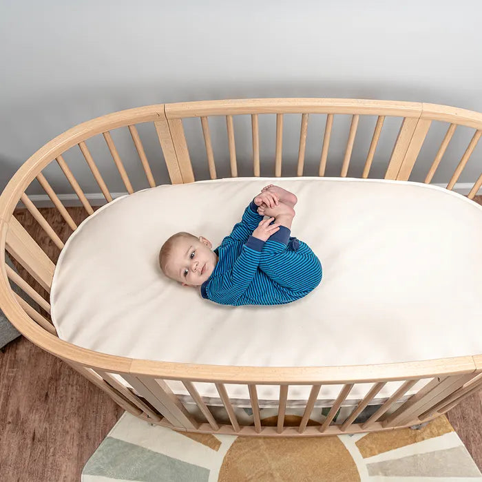 Naturepedic Organic Breathable Oval Mattress (Stokke Sleepi Crib V2 or V3)- Bambi Baby
