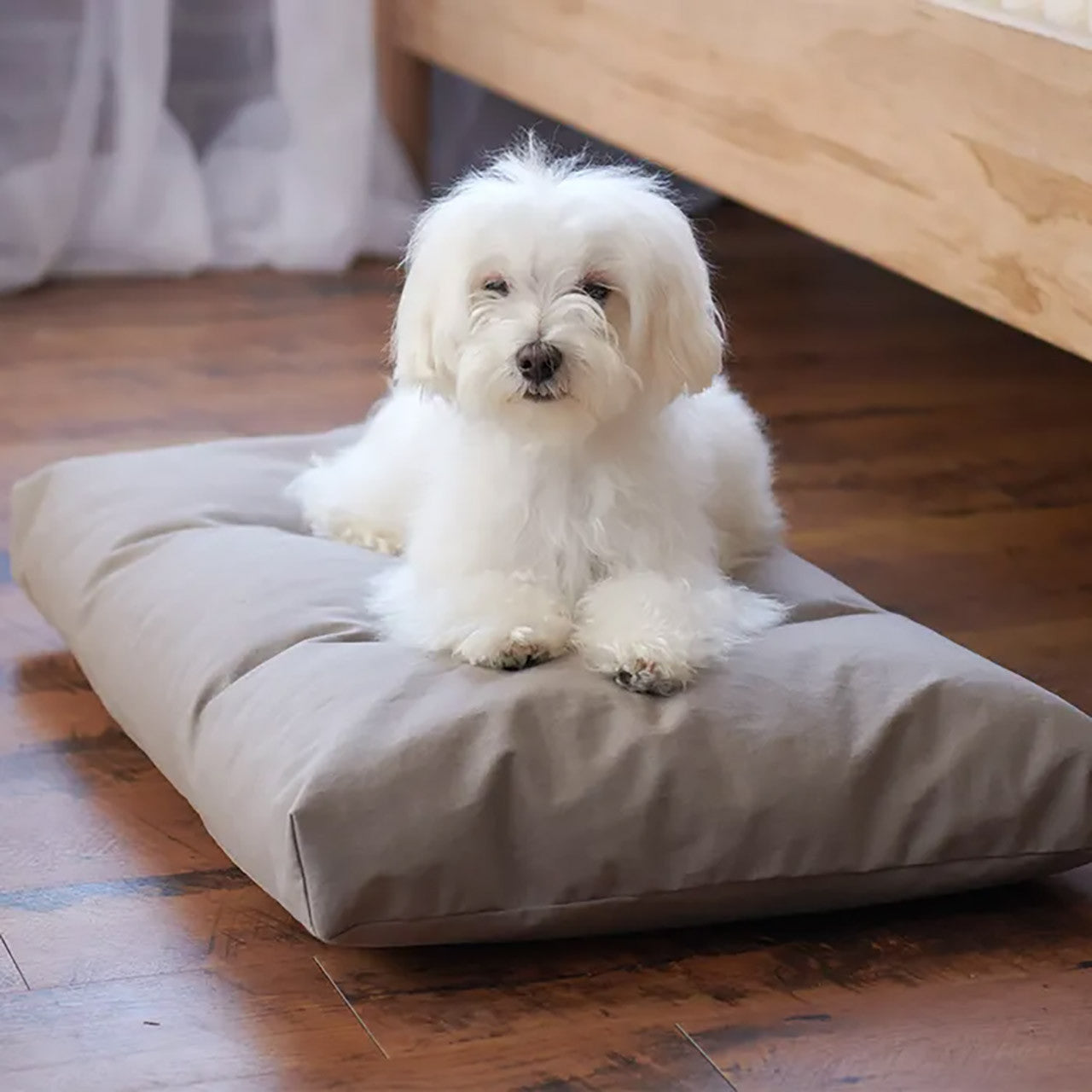 Naturepedic Pet Bed L 36" (Includes Waterproof Cover) - Natural- Bambi Baby