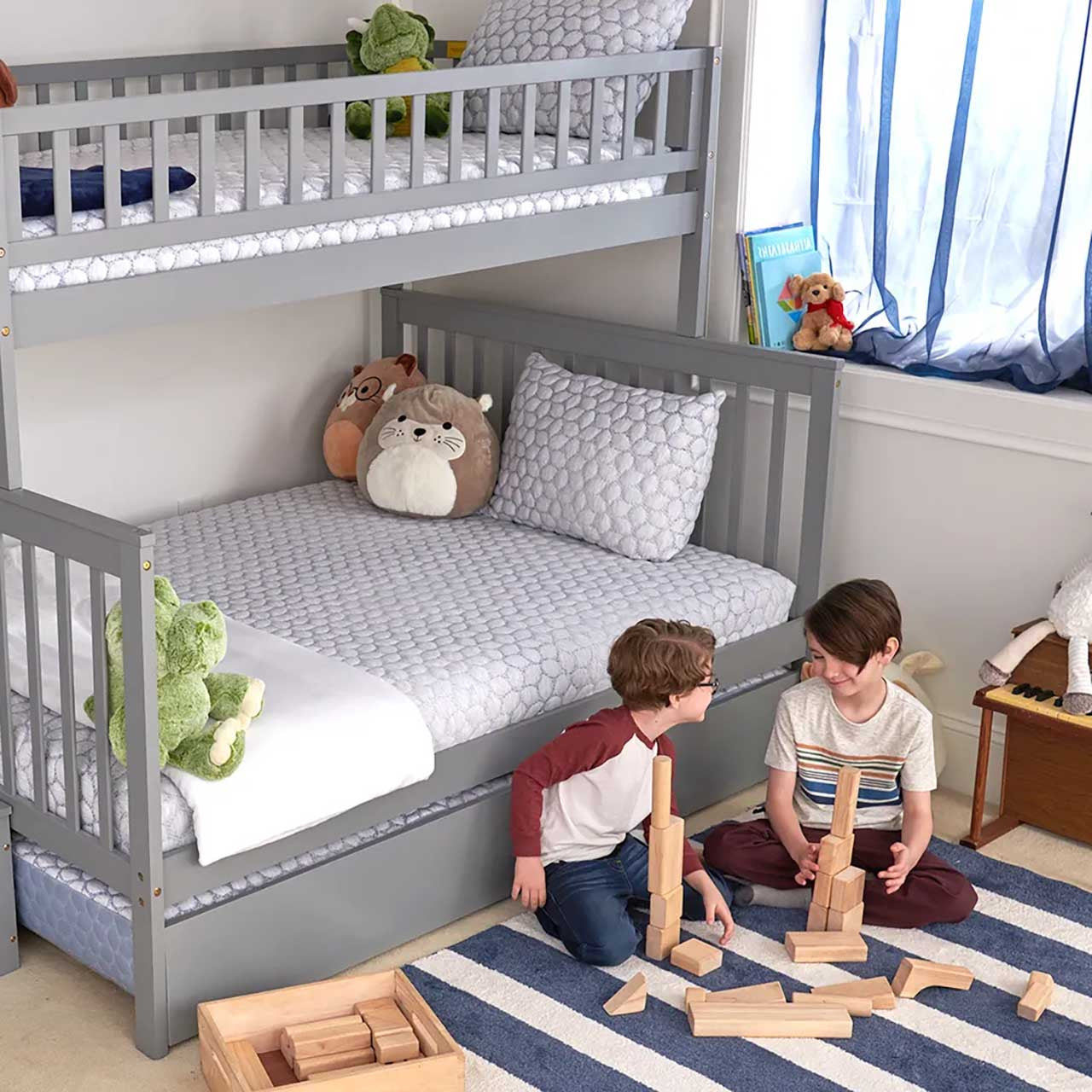 Lullaby Earth Full DREAM EASY Kids Mattress - Blue Leaf- Bambi Baby