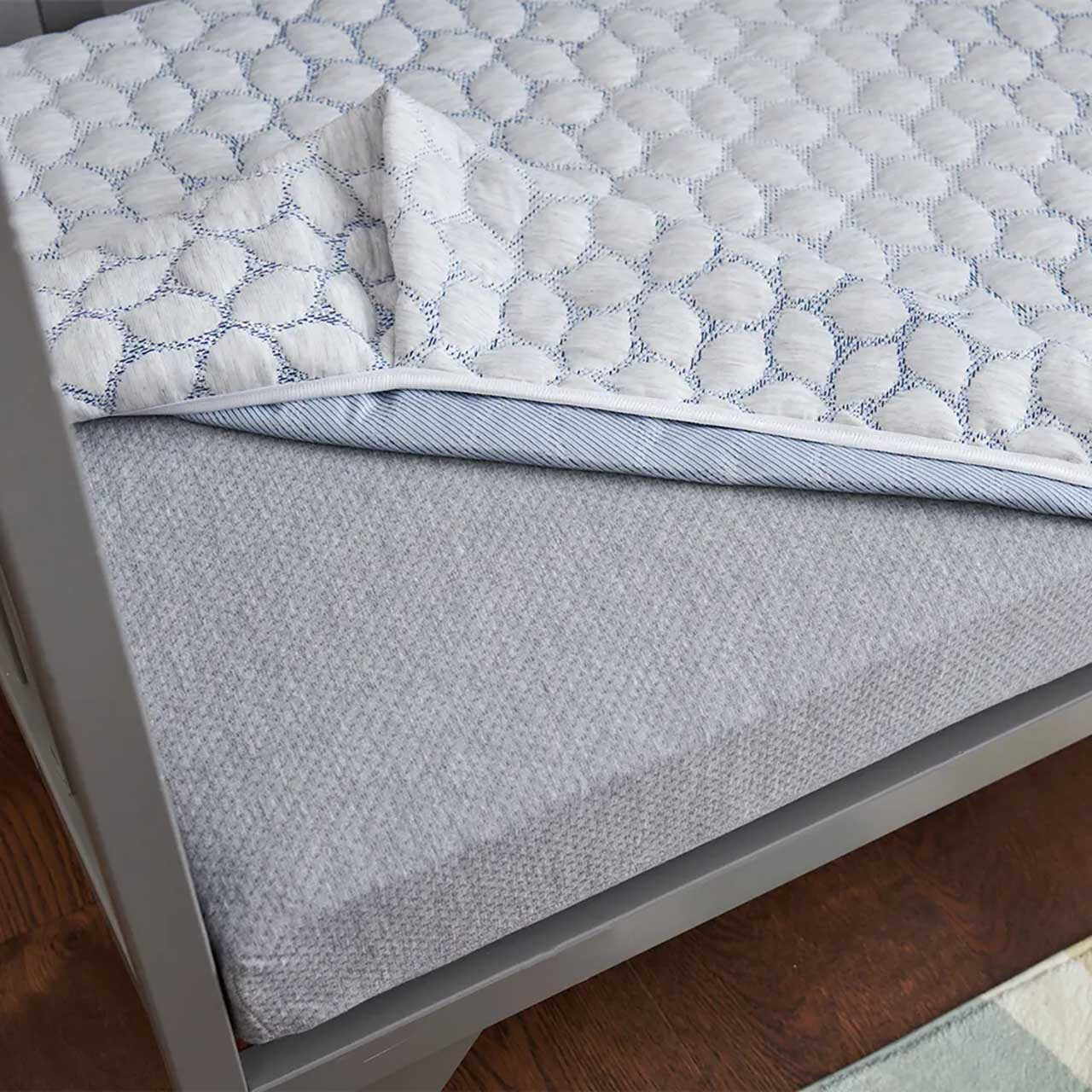 Lullaby Earth Gentle Start Breathable Crib Mattress - Blue Leaf- Bambi Baby
