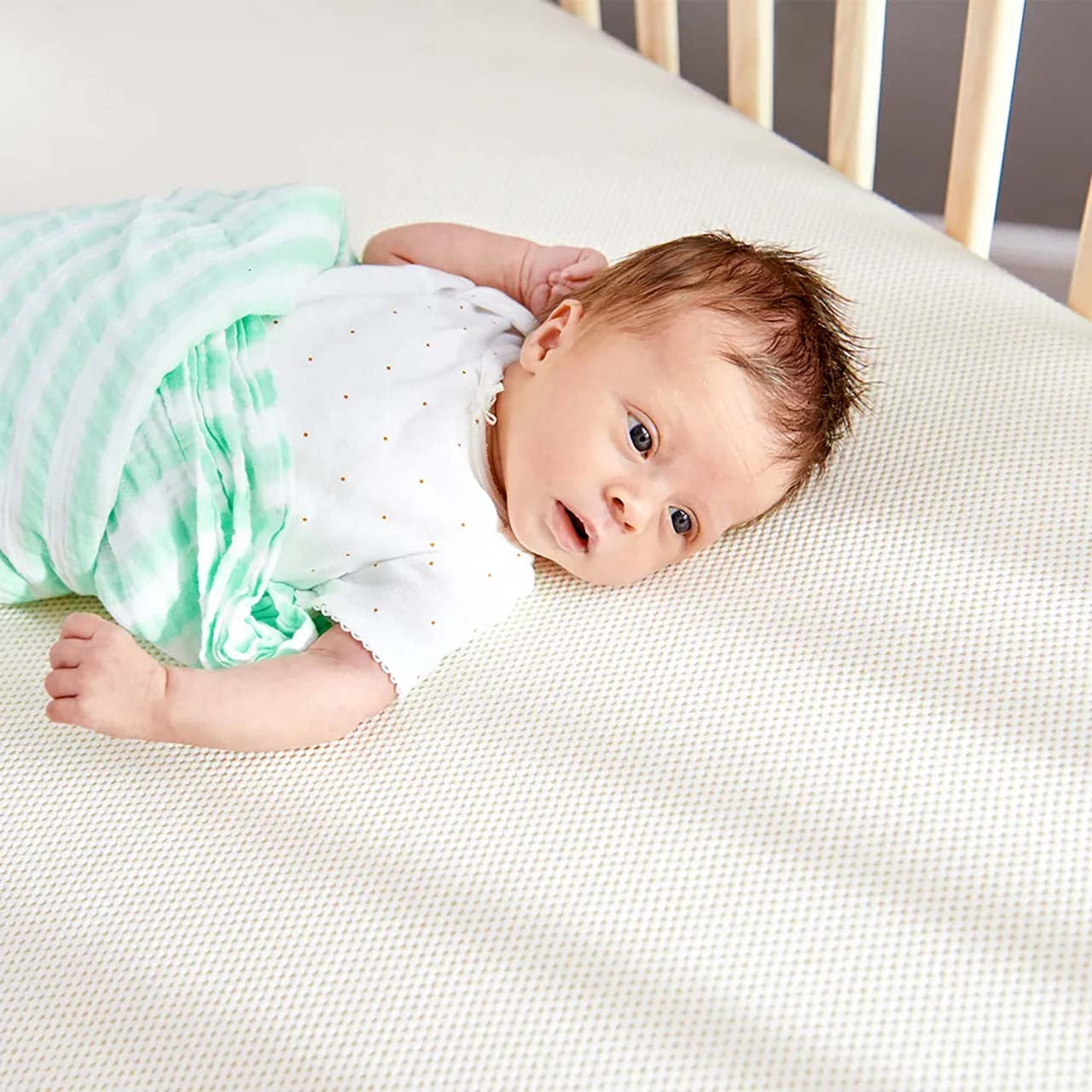 Naturepedic 2 in 1 Organic Breathable 252 2-Stage Crib Mattress- Bambi Baby