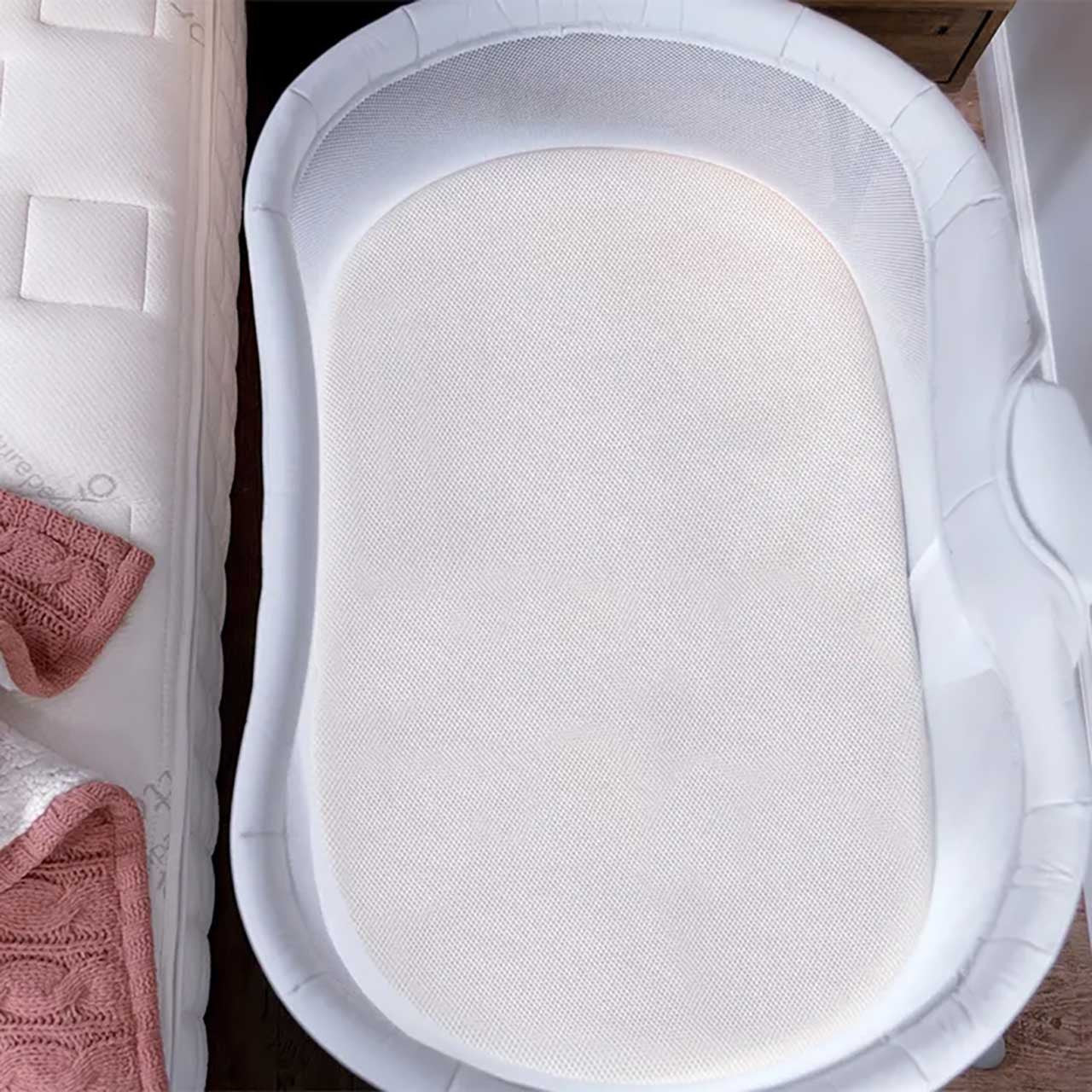 Naturepedic Bassinet Pad with Breathable Cover for Halo - Natural- Bambi Baby