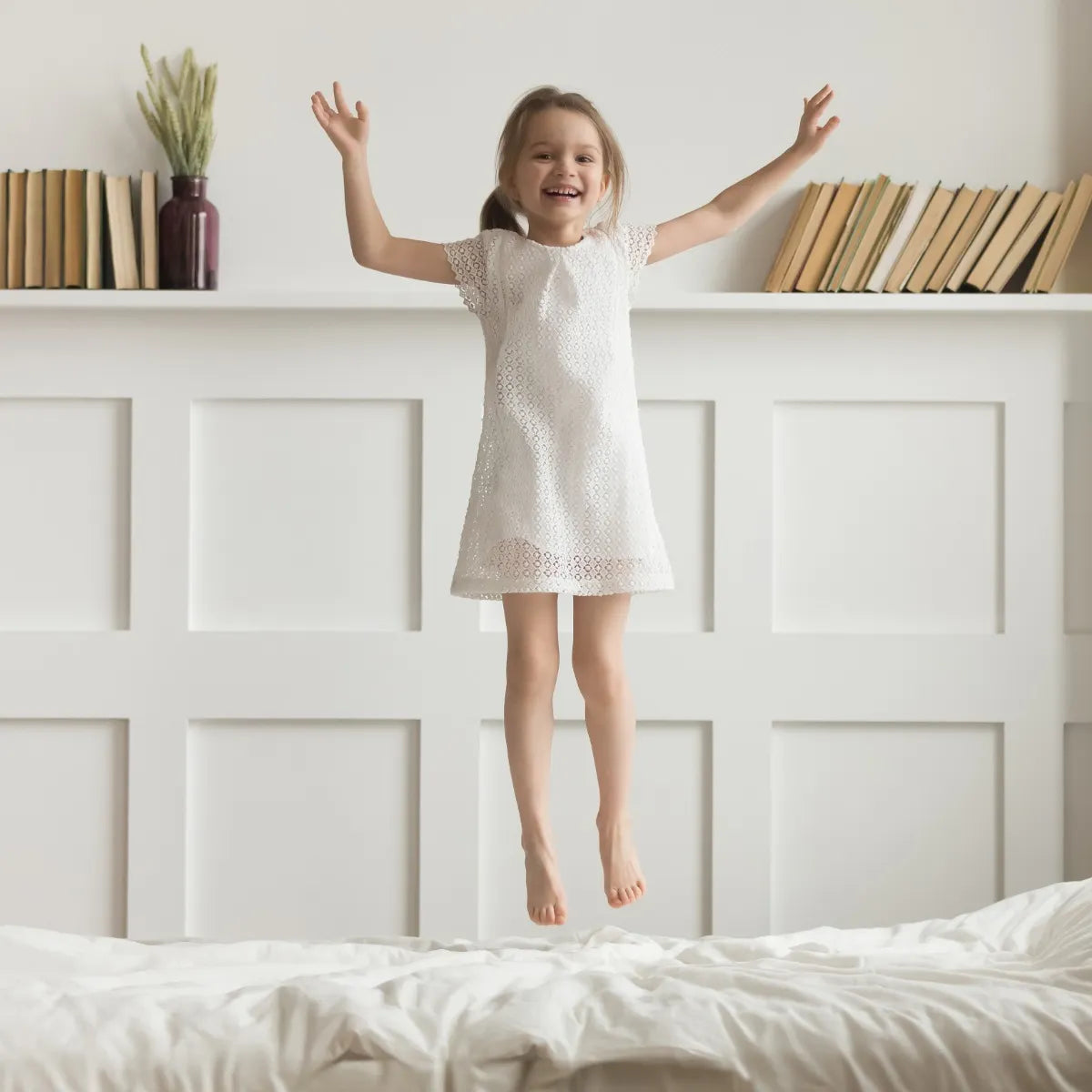 Naturepedic Down Duvet Insert Comforter with Organic Cotton Fabric for Kids- Bambi Baby