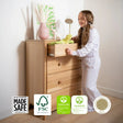 Naturepedic Savona Kids FSC Certified Oak Chest of Drawers - Bambi Baby