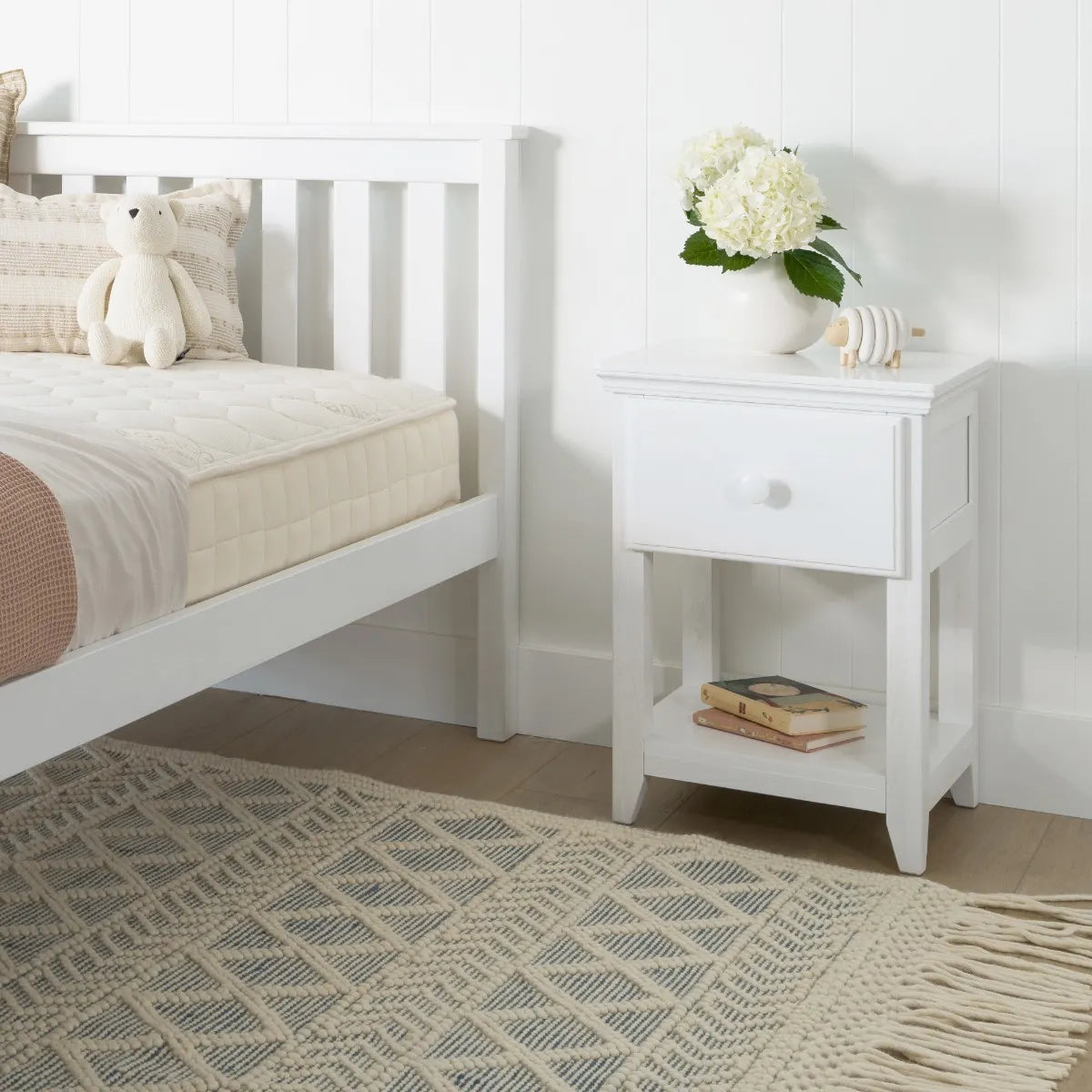 Naturepedic Savona Kids FSC Certified Oak Nightstand- Bambi Baby