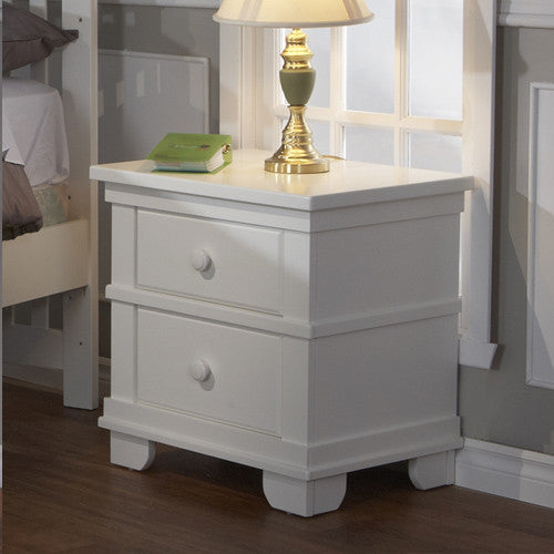 Pali Nightstand in White- Bambi Baby