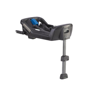 Black Nuna PIPA Infant Car Seat Base with Steel Support Leg - Side View | Bambi Baby
