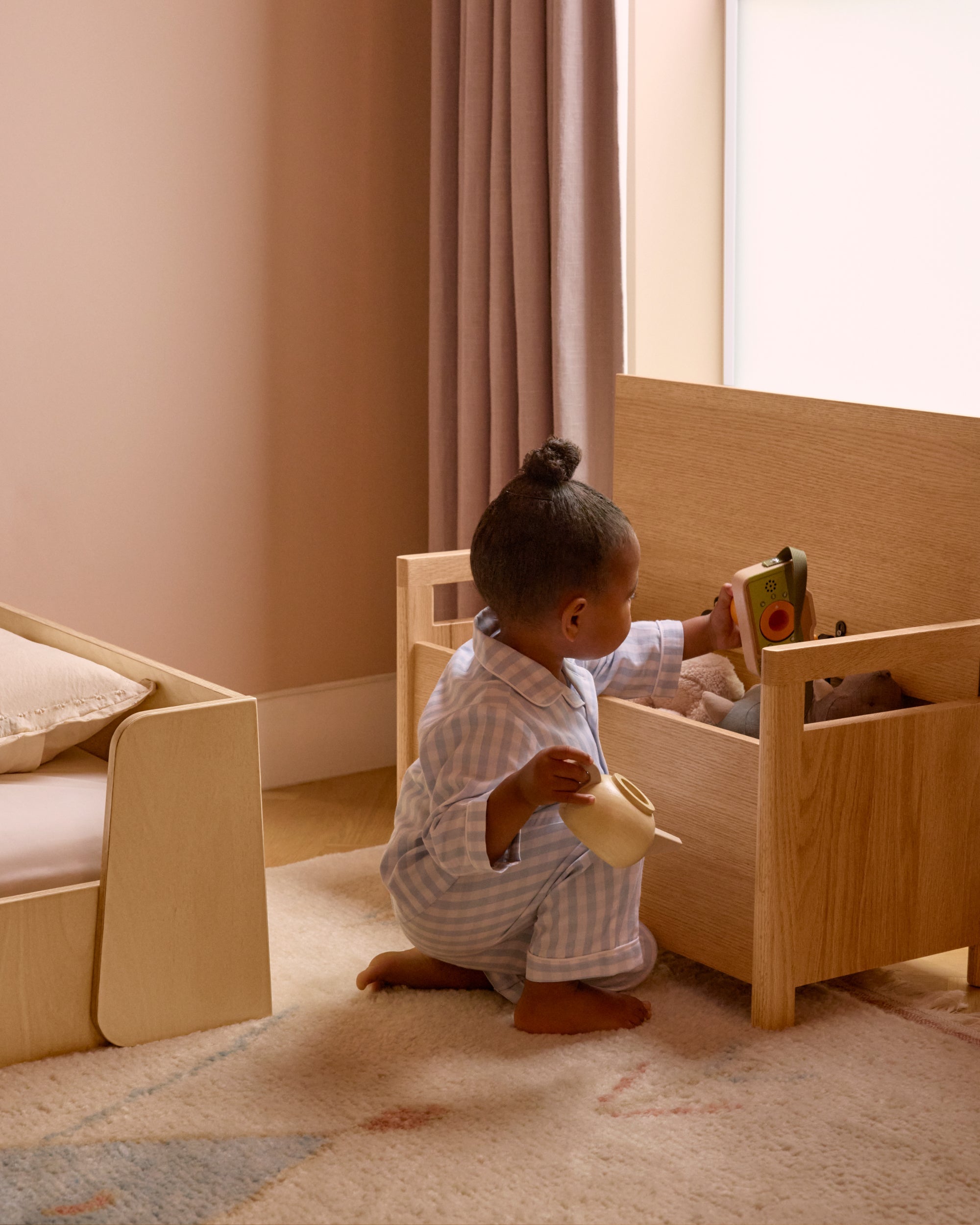 Piccalio Toy Box - Oak- Bambi Baby