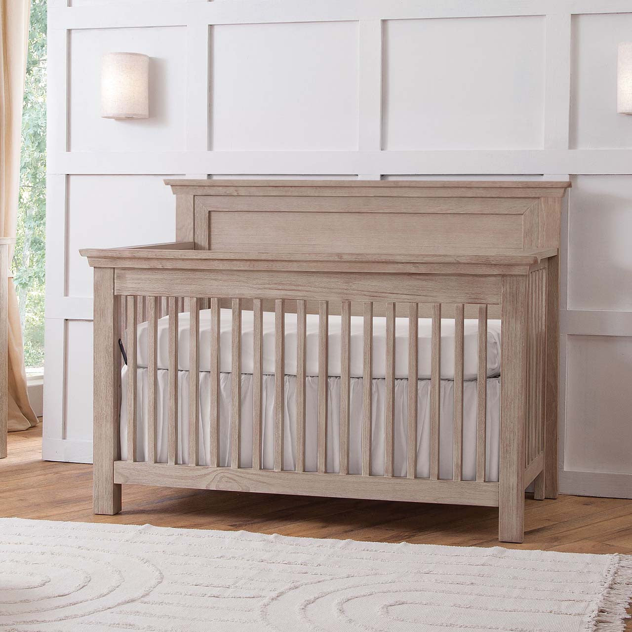 Bella Vita Lugo Flat Top Crib in Brownstone- Bambi Baby