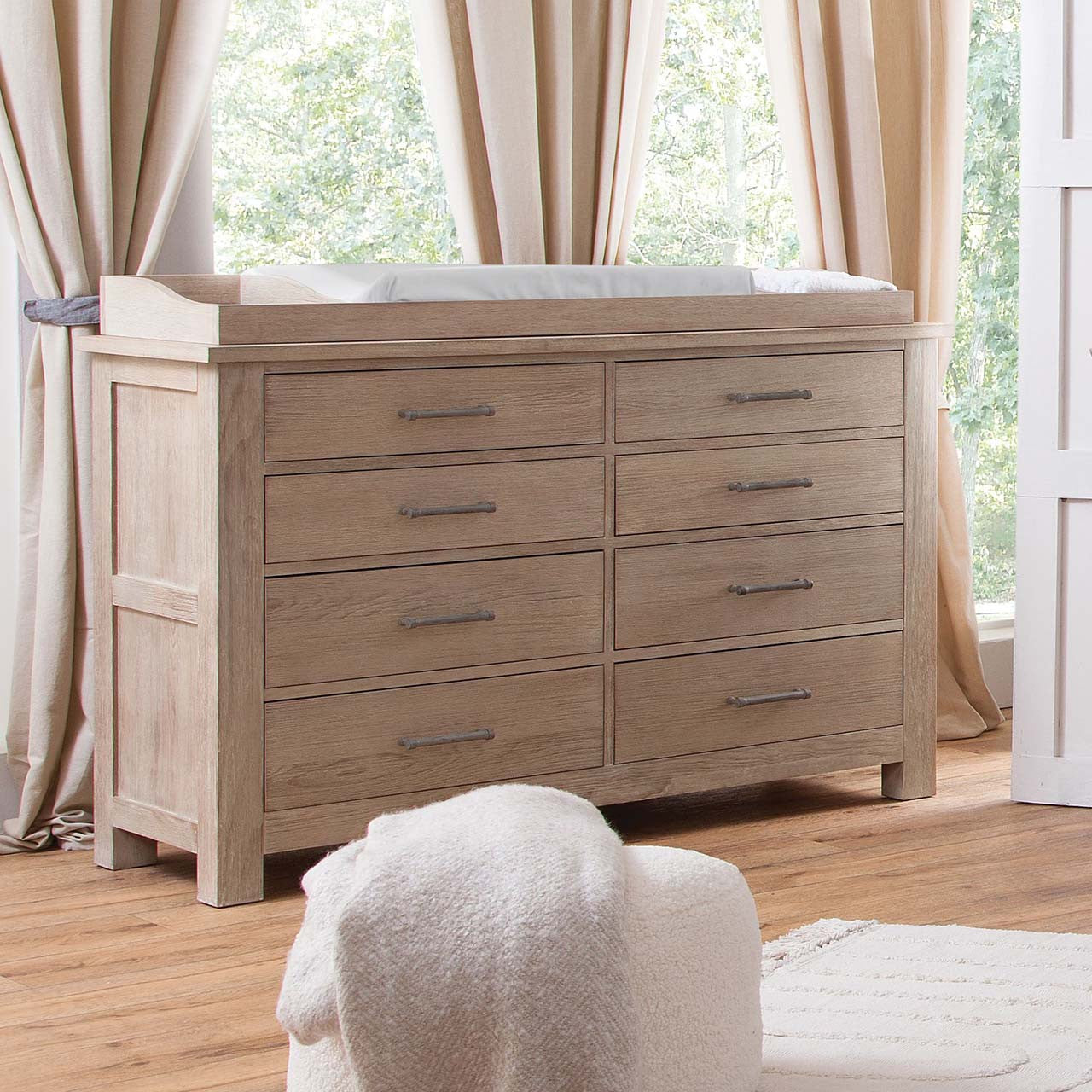 Bella Vita Lugo 8 Drawer Dresser in Brownstone- Bambi Baby