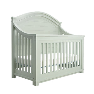 Sage Green Appleseed Rowan Archtop Convertible Crib - Side Angle | Bambi Baby