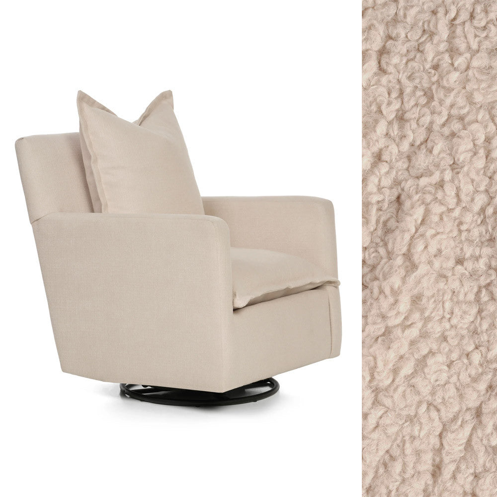 Oilo Nola Glider in Sheepskin Linen- Bambi Baby