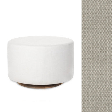 Oilo Ottoman Wood Oval Glider em HP Antique Linen- Bambi Baby
