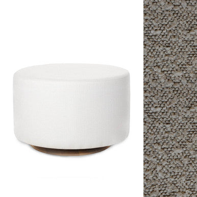 Oilo Ottoman Wood Oval Glider in HP Boucle Carmel- Bambi Baby
