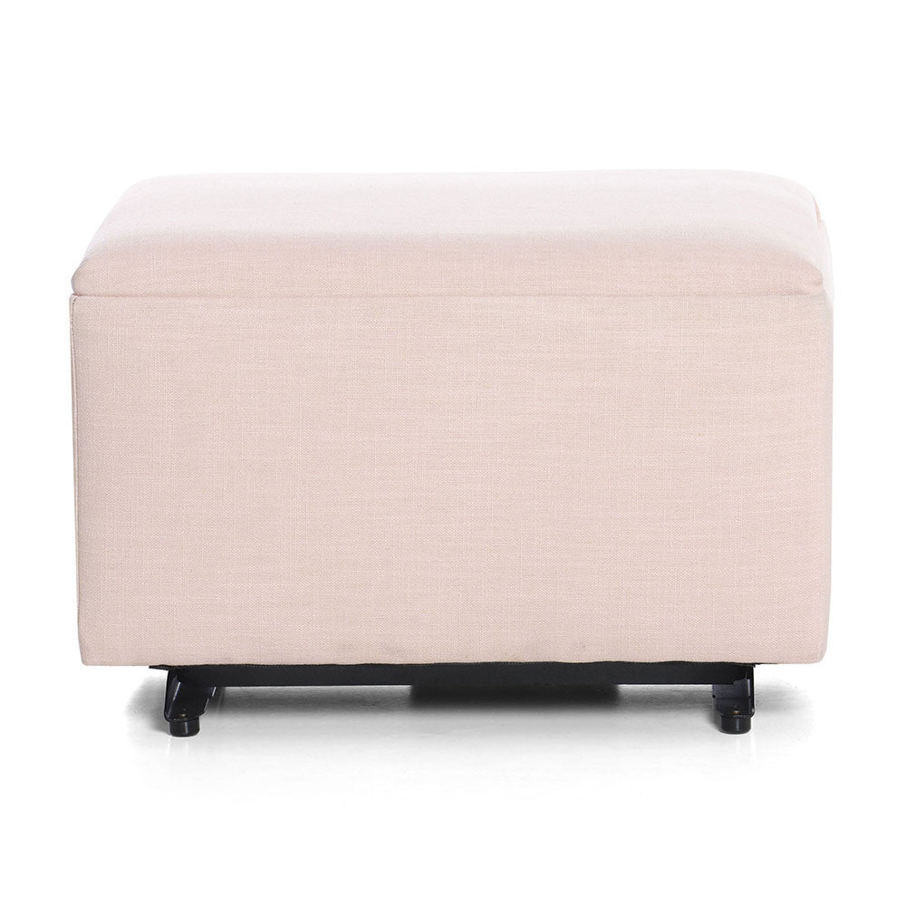 Oilo Ottoman no Skirt in Chenille Fog- Bambi Baby