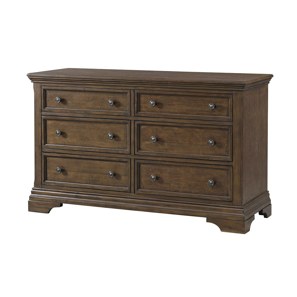 Westwood Olivia 2 Piece Nursery Set - Arched Crib and 6 Drawer Dresser in Rosewood- Bambi Baby