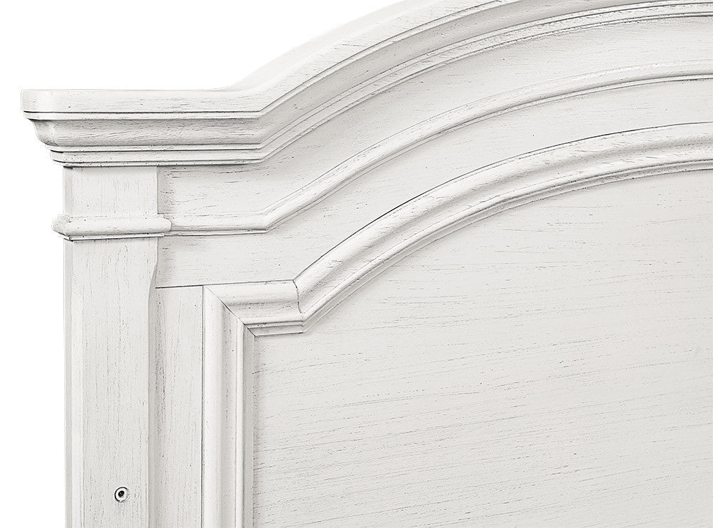 Berço arqueado Westwood Olivia em branco escovado- Bambi Baby