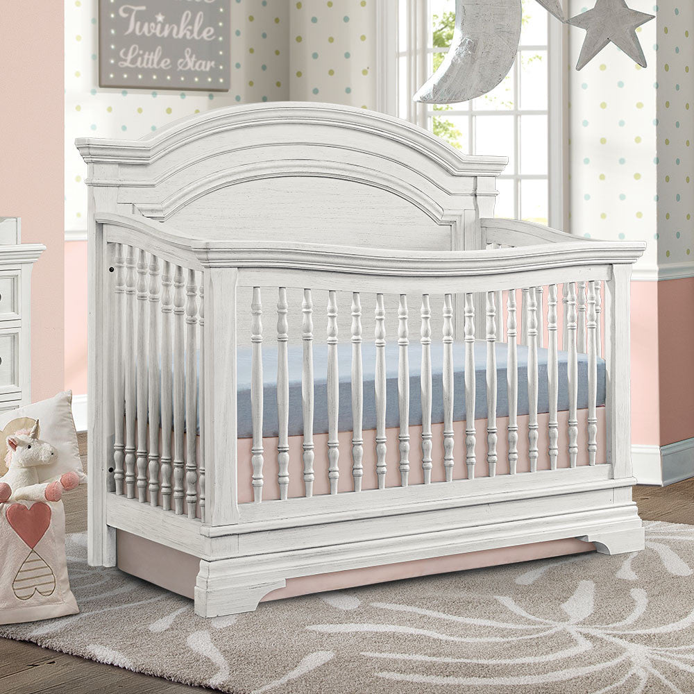 Berço arqueado Westwood Olivia em branco escovado - Bambi Baby