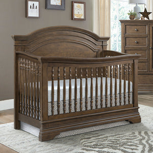Rosewood Westwood Olivia Arched Convertible Crib - Nursery Setting View | Bambi Baby