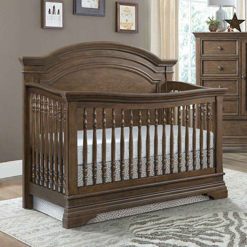 Westwood Olivia 2 Piece Nursery Set - Arched Crib and 6 Drawer Dresser in Rosewood- Bambi Baby