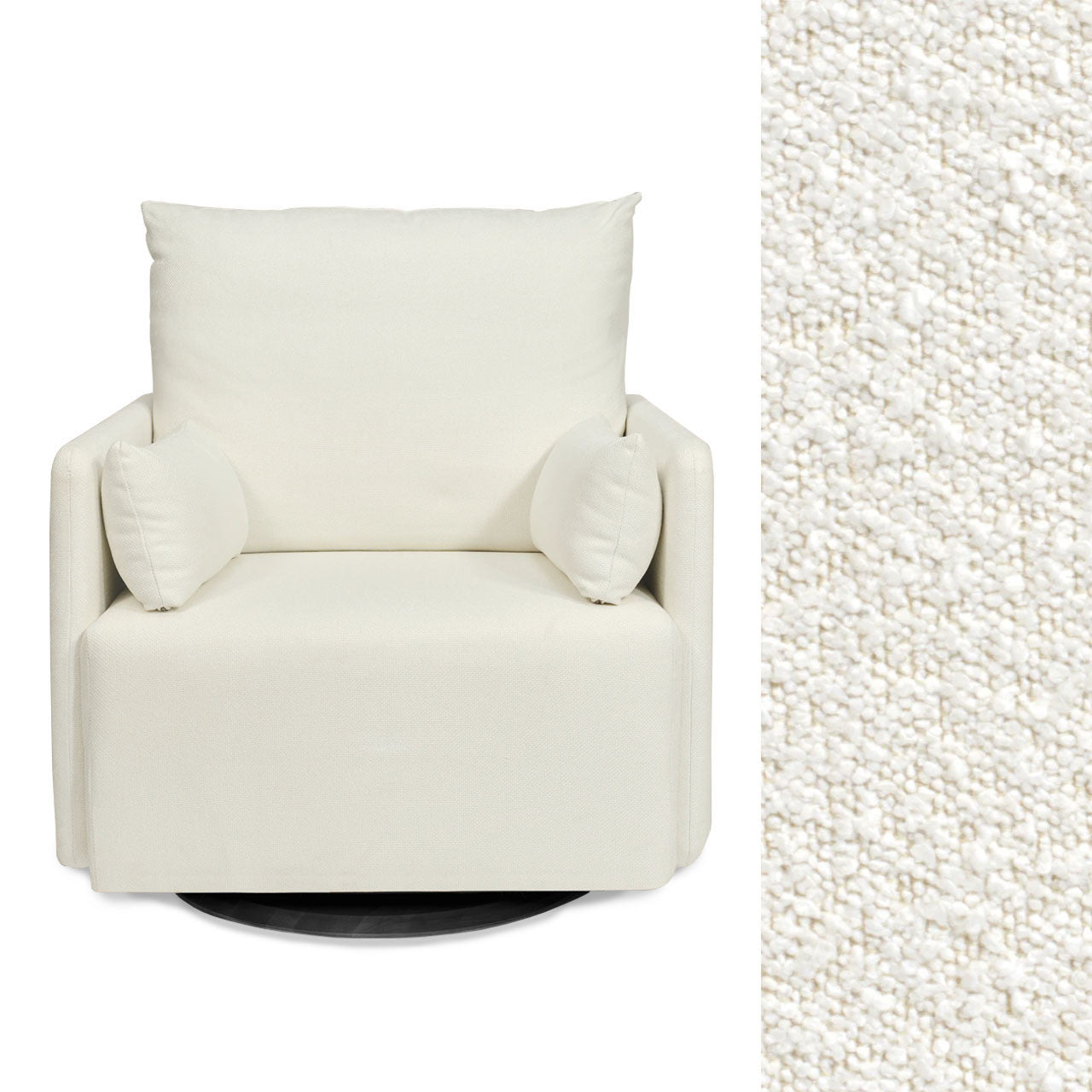 Oilo Ollie Recliner w/ Power in HP Boucle Oyster- Bambi Baby