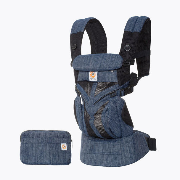 Ergobaby Omni 360 Cool Air Mesh Baby Carrier em tecido índigo - Bambi Baby