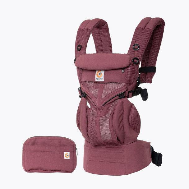 Ergobaby Omni 360 Cool Air Mesh Baby Carrier in Plum- Bambi Baby