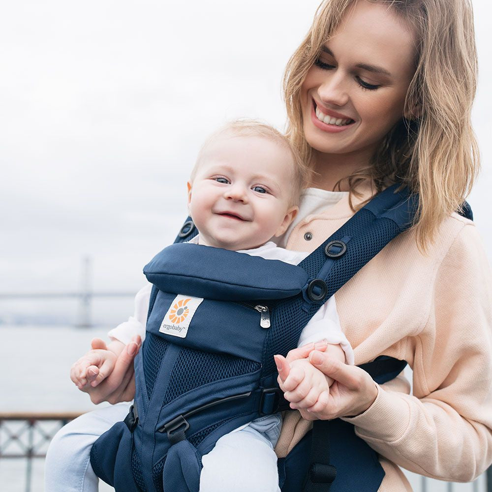 ergobaby 360 omni carrier Ergobaby Omni 360 Cool Air Mesh Baby Carrier, Midnight Blue