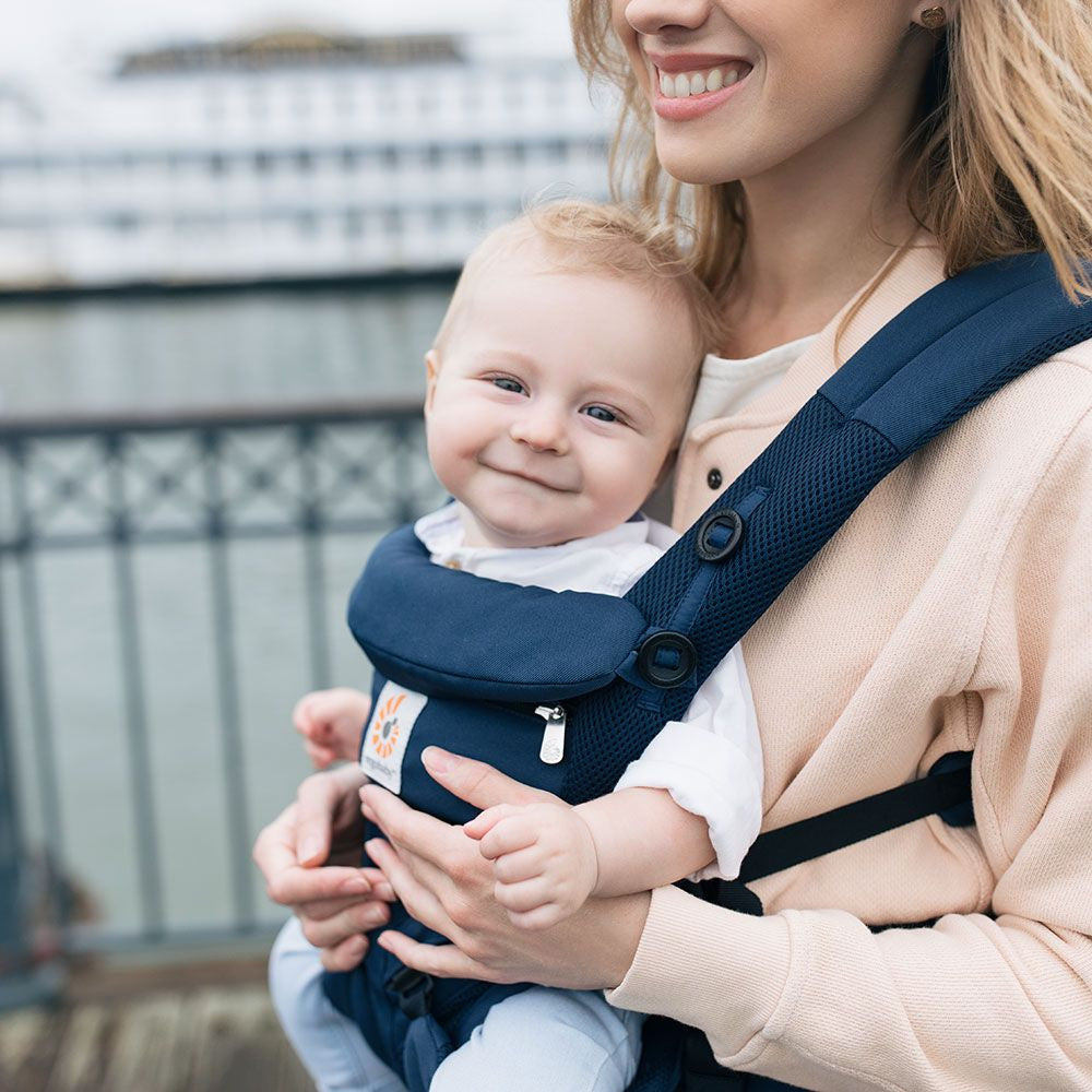 Ergobaby omni 360 cool air mesh baby carrier midnight blue on sale