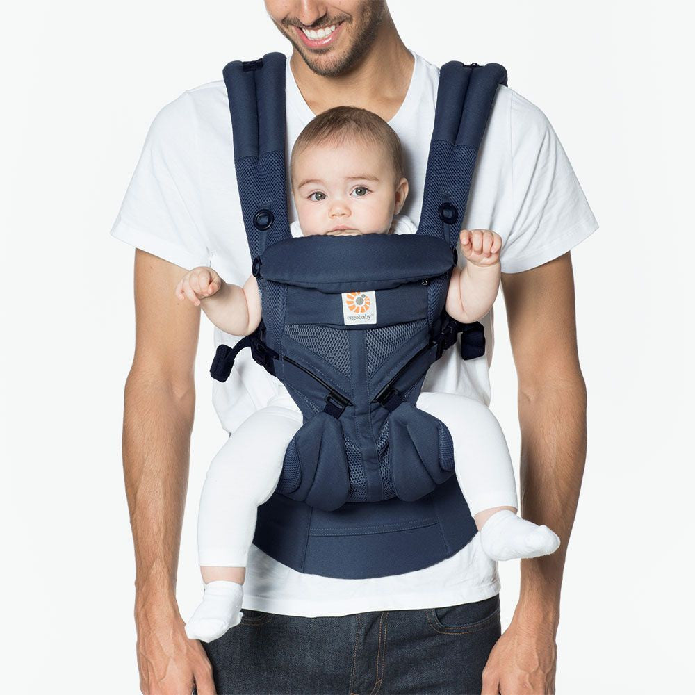 ergobaby carrier omni 360 Ergobaby Omni 360 Cool Air Mesh Baby Carrier, Midnight Blue