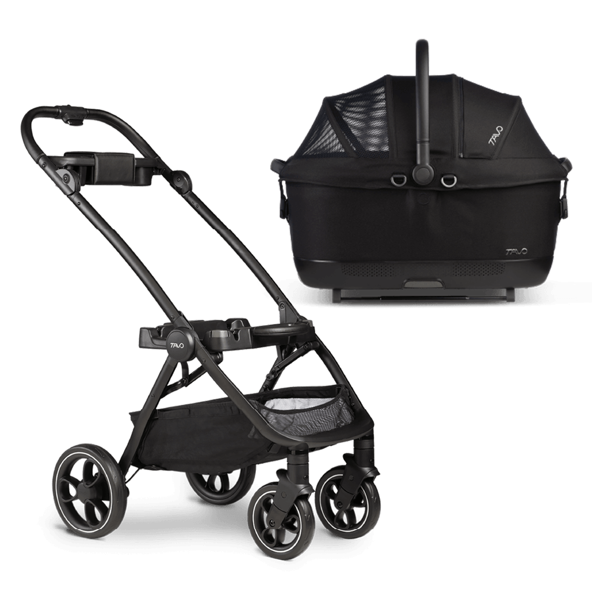 Tavo Maeve™ iso Pet Car Seat + Roscoe™ Stroller- Bambi Baby
