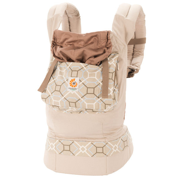 Ergobaby Organic Collection Baby Carrier - Lattice/Taupe- Bambi Baby