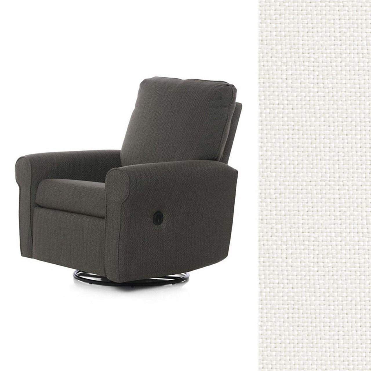 Oilo Orly Recliner w/ Power in HP Whisper Cloud- Bambi Baby
