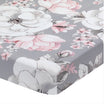Lambs &amp; Ivy Botanical Baby - Folha de assinatura - Floral cinza