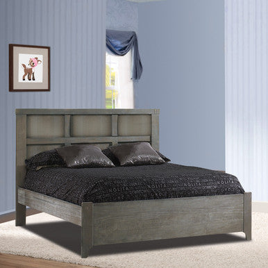 Natart Rustico Collection Double Bed 54" with Low profile footboard & rails in Owl- Bambi Baby
