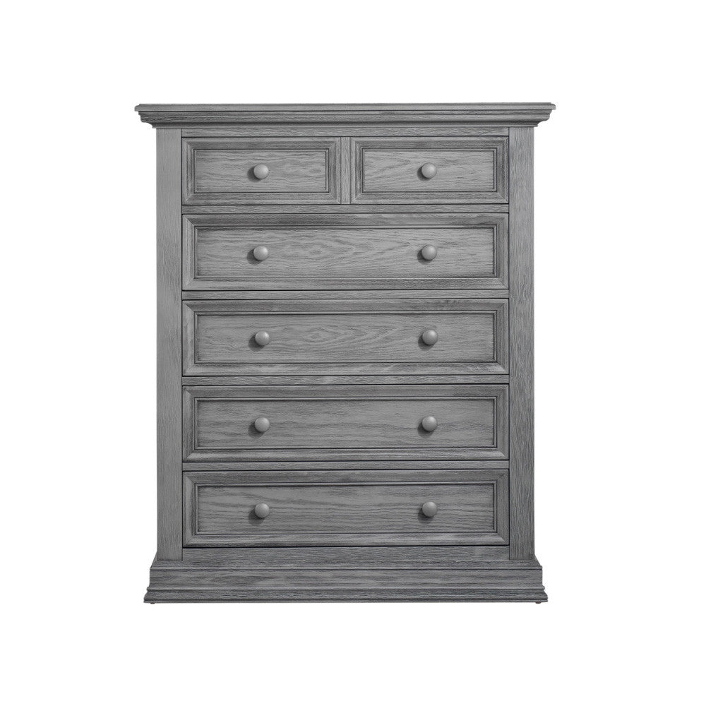 Oxford Baby Glenbrook Collection 5 Drawer Chest in Graphite Gray- Bambi Baby