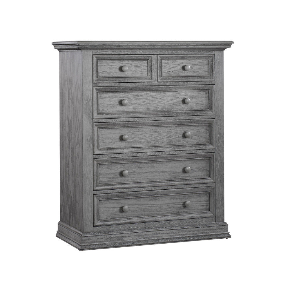 Oxford Baby Glenbrook Collection 5 Drawer Chest in Graphite Gray- Bambi Baby