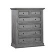 Oxford Baby Glenbrook Collection 5 Drawer Chest in Graphite Gray - Bambi Baby