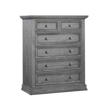Oxford Baby Glenbrook Collection 5 Drawer Chest in Graphite Gray- Bambi Baby