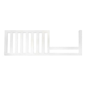 White Wood Pali Modena Toddler Rail - Side View | Bambi Baby
