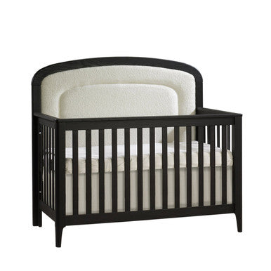 Natart Palo Crib To Double With Upholstered Panel Boucle Beige- Bambi Baby