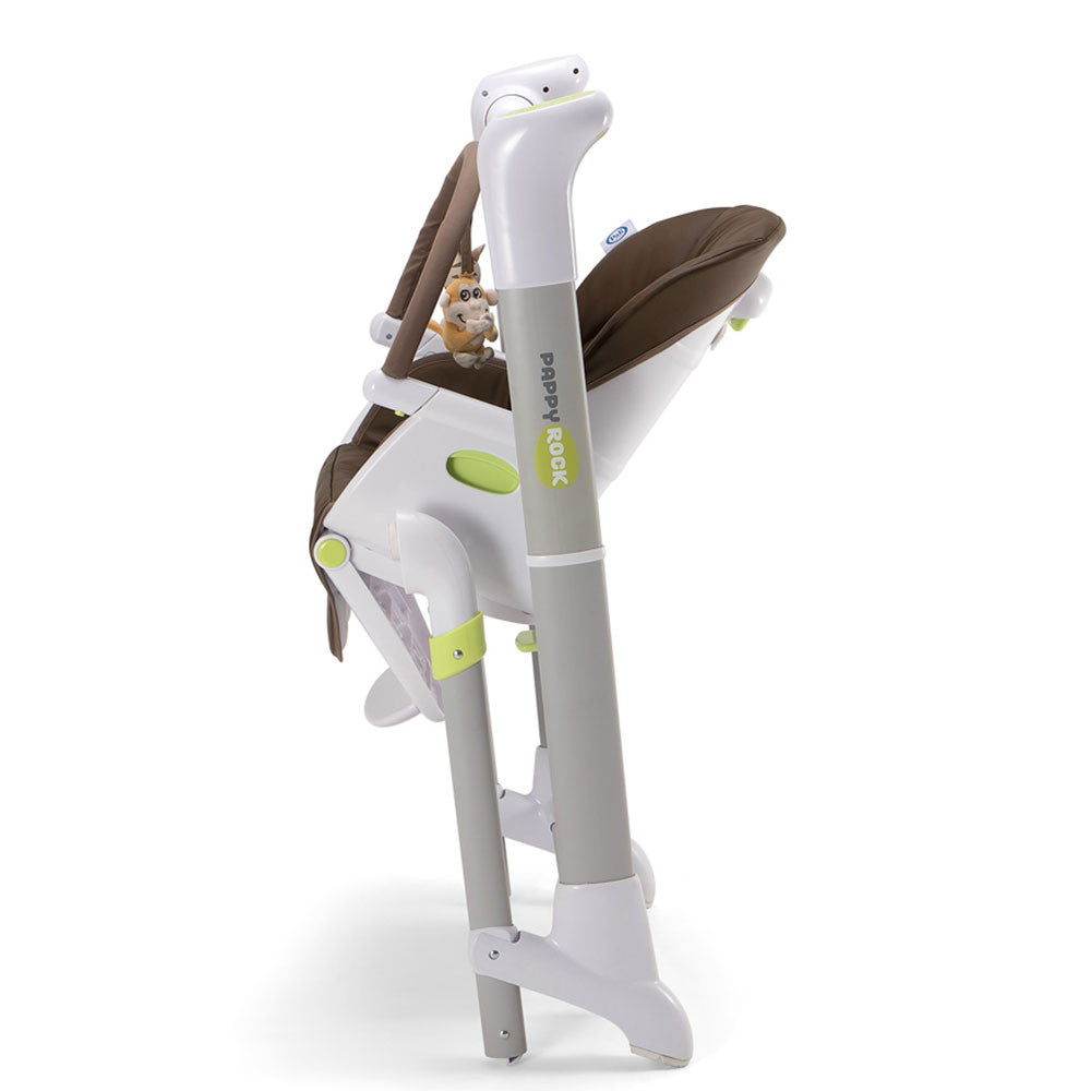 Silla alta y columpio Pali Pappy Rock en gris perla- Bambi Baby