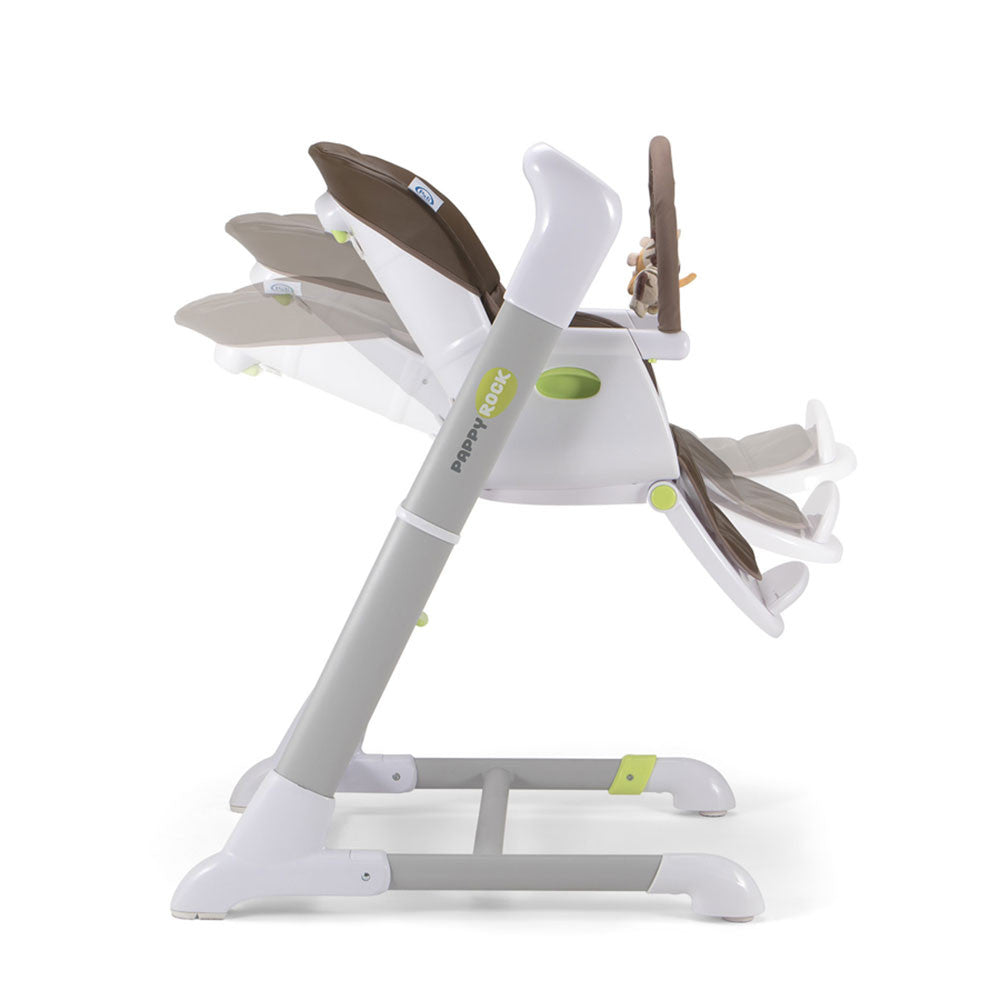Silla alta y columpio Pali Pappy Rock en gris perla- Bambi Baby